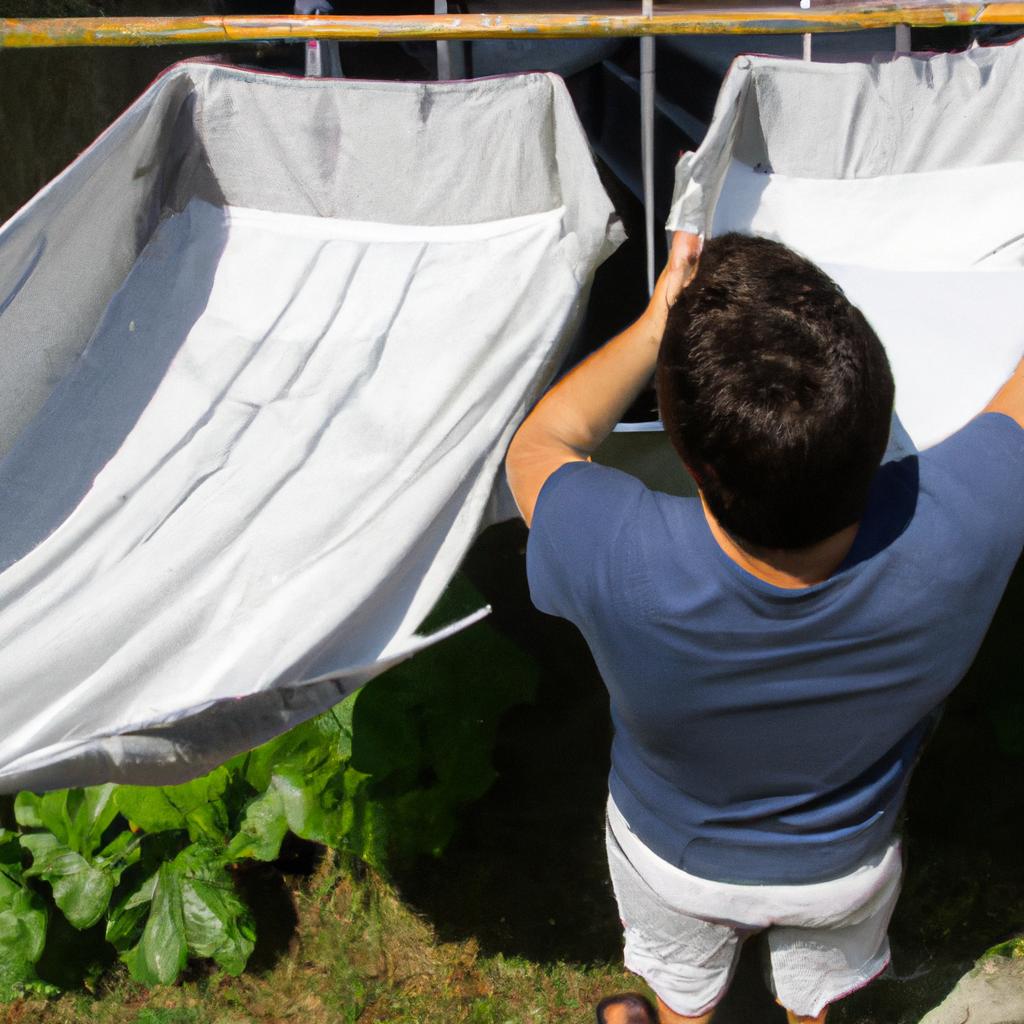 Drying your bedding outside on a sunny day not only saves energy but also gives it a fresh, outdoor scent.