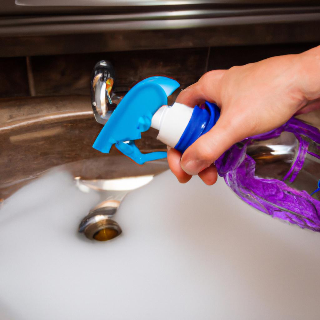 This all-purpose cleaner effectively removes soap scum and hard water stains.