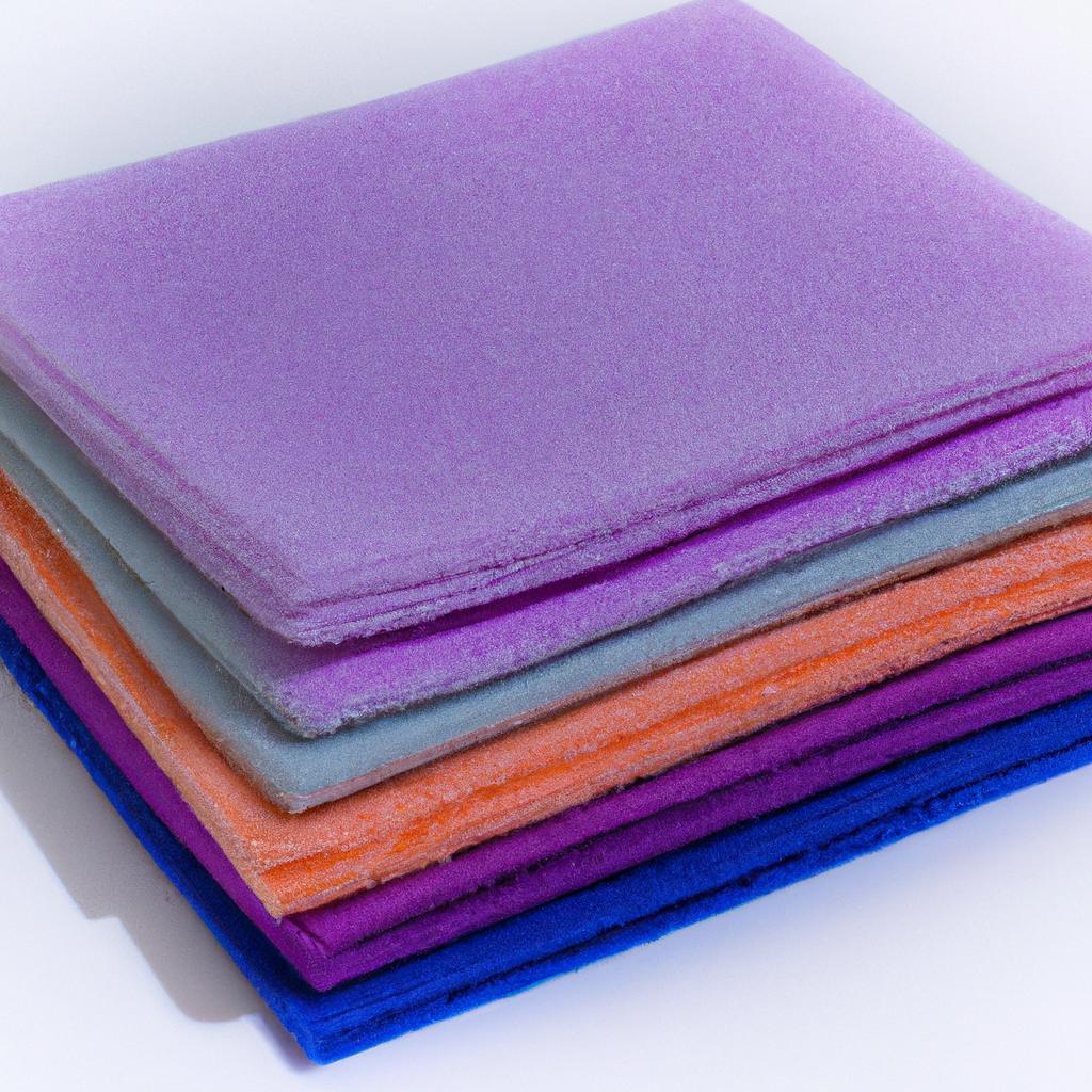 These microfiber cloths can be used for cleaning a variety of surfaces in your home.