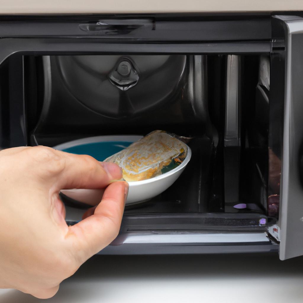 Using a toothbrush to clean the crevices of your microwave is a great way to get rid of dirt and grime that may be hard to remove.