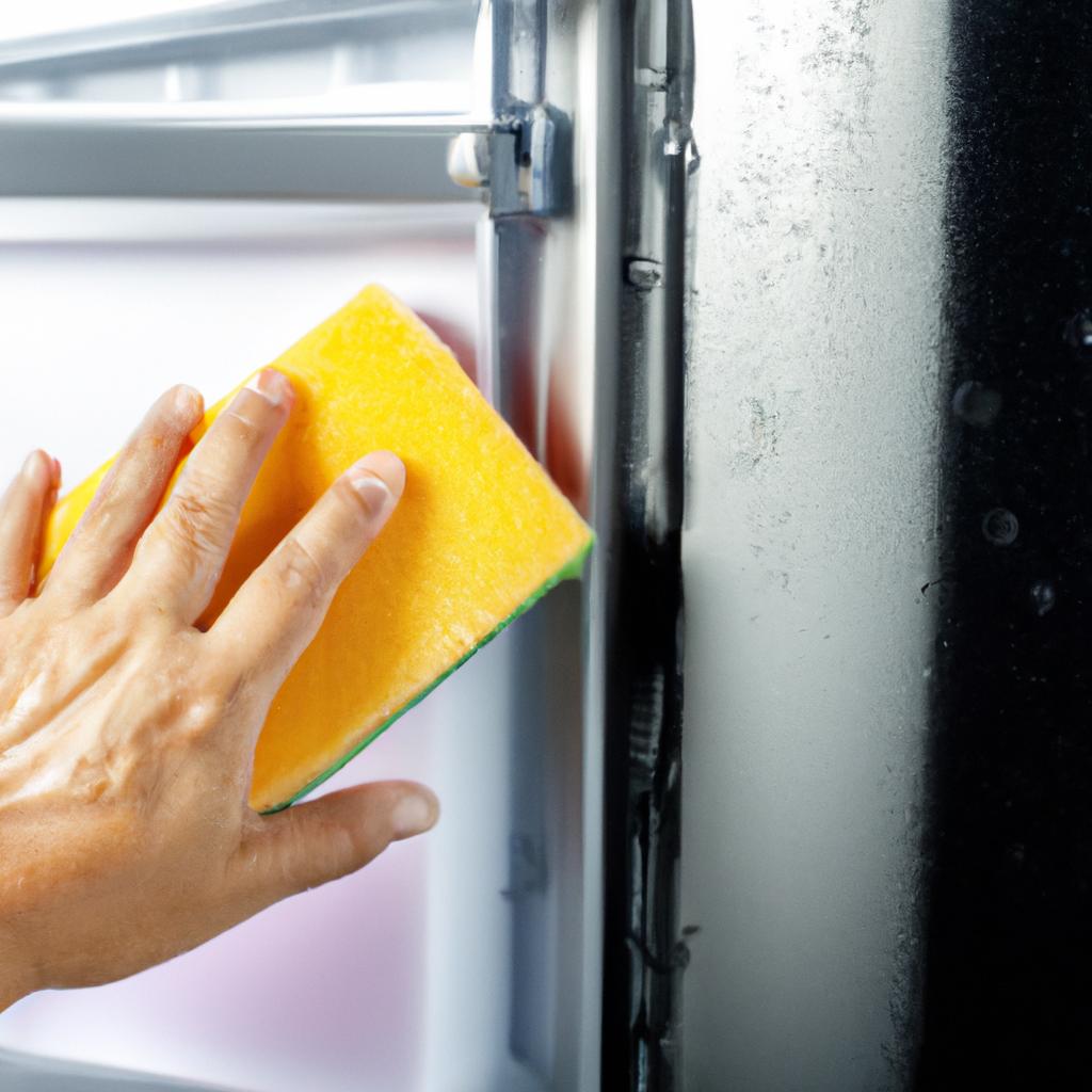 Don't forget to clean the exterior of your refrigerator to keep it looking and smelling fresh.