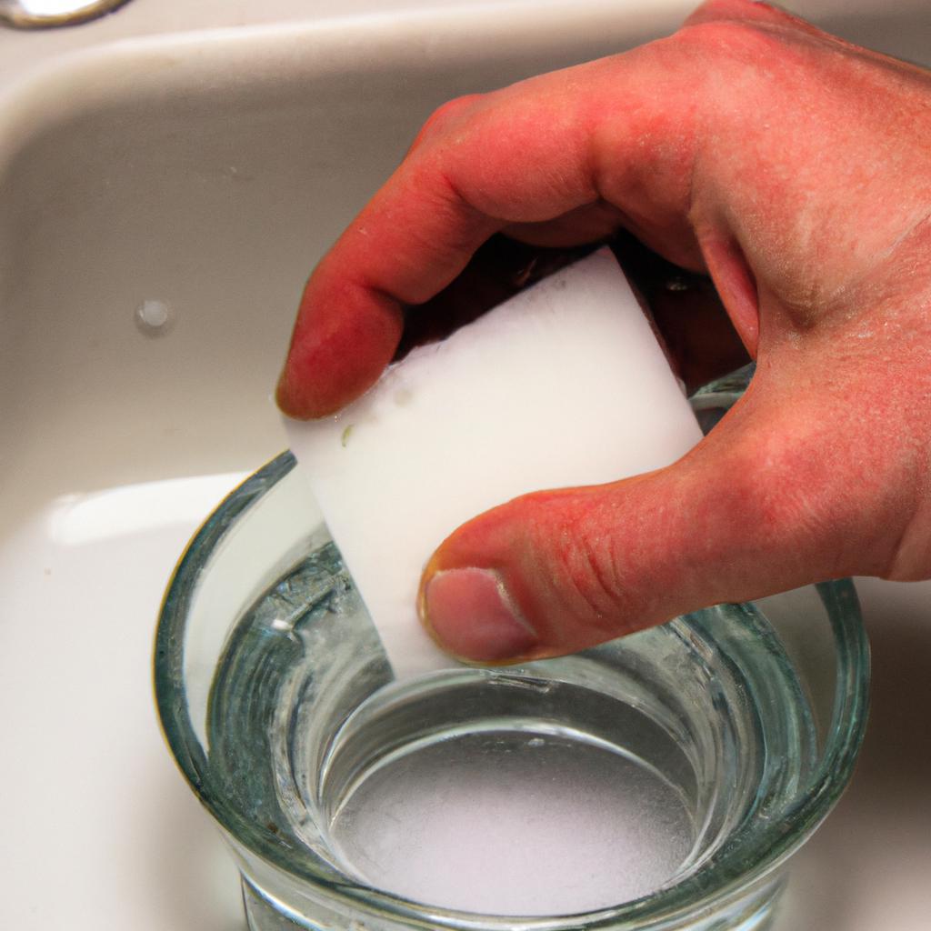 Deep clean your sink with this natural cleaning solution.