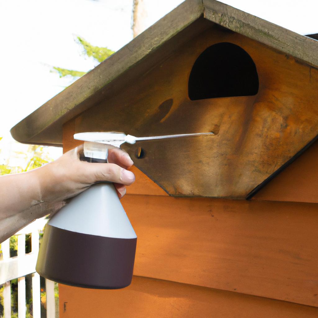 Disinfecting a birdhouse is important to prevent the spread of diseases.
