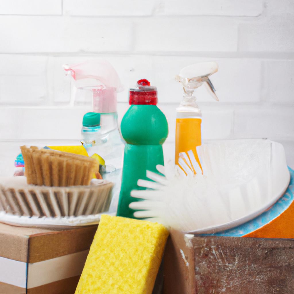 Providing your own cleaning supplies can help reduce the cost of cleaning your house after moving out.
