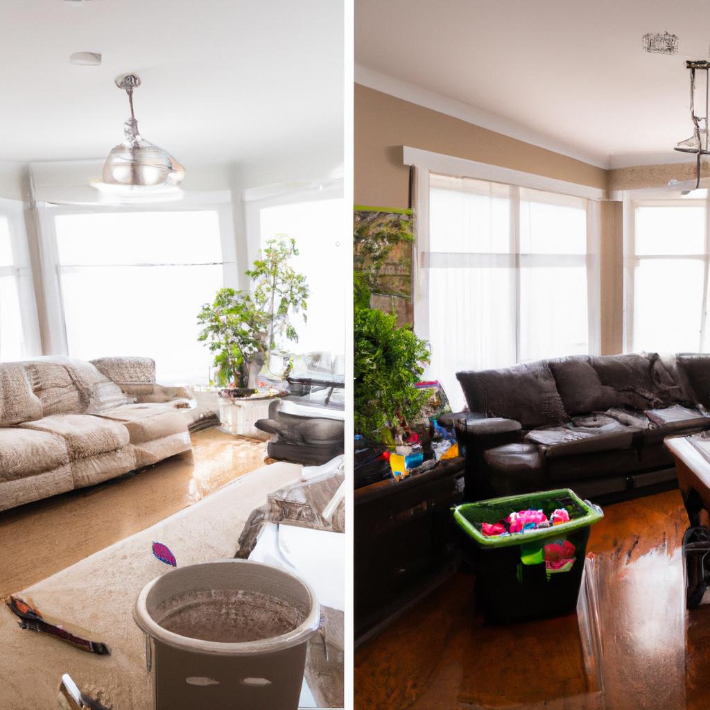 Decluttering and organizing your living room can make it feel more spacious and relaxing.