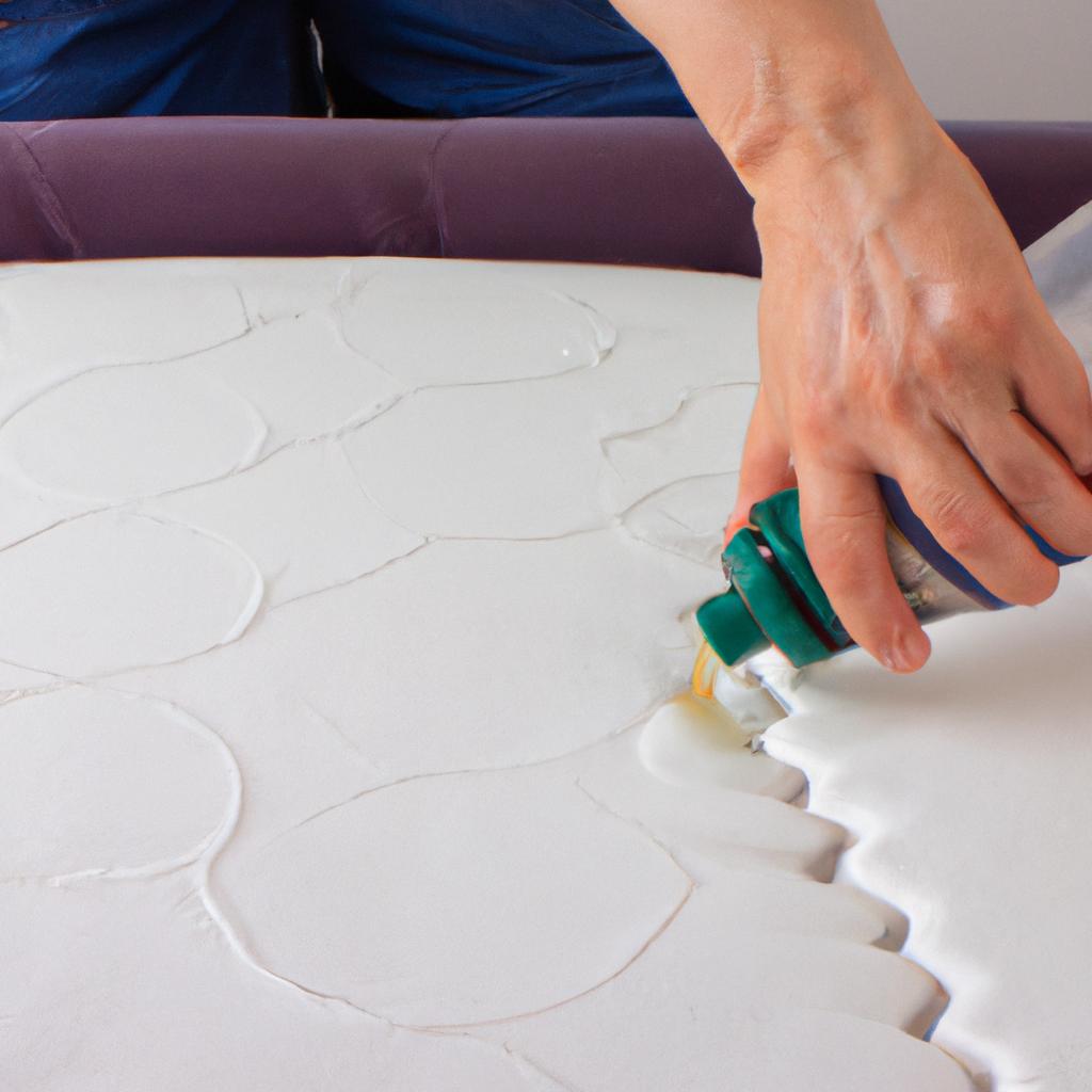 Using a cleaning solution can effectively remove stains from your mattress.