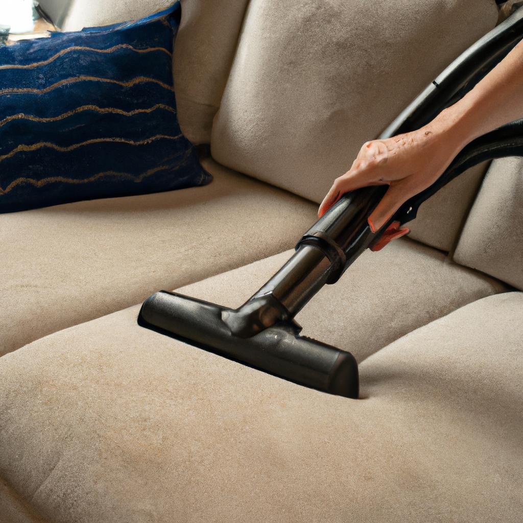 Regular vacuuming is an important part of maintaining clean upholstery.