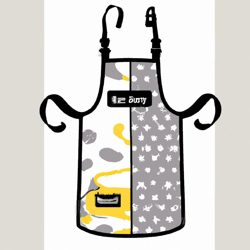 Clean in style with this chic and functional apron