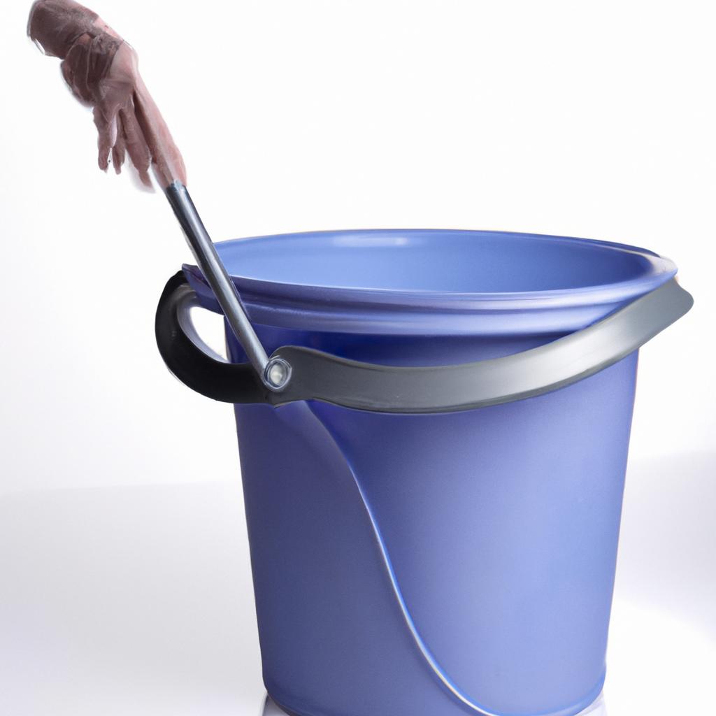 This eco-friendly cleaning bucket is made from recycled materials, making it a sustainable choice for your home.
