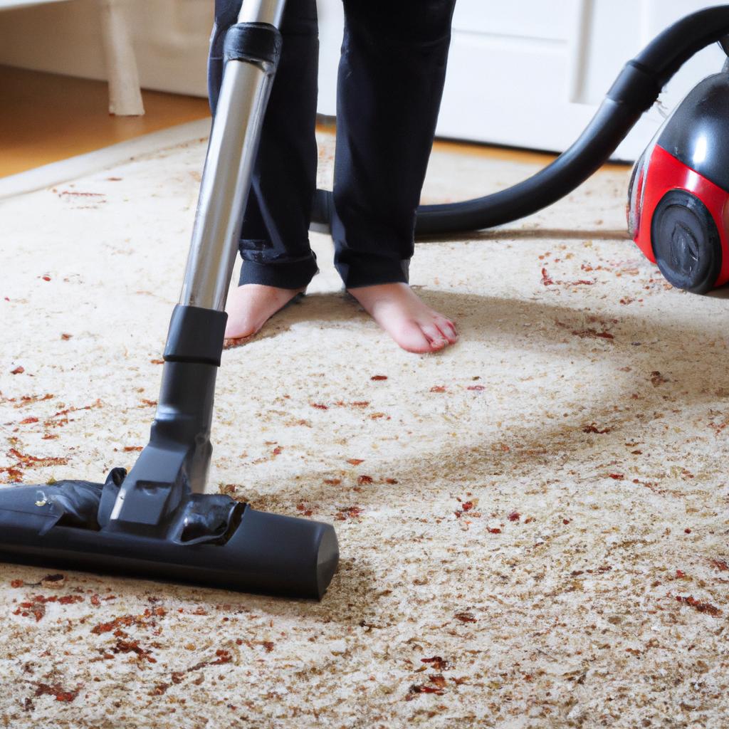 Effortlessly clean your carpets with this powerful vacuum cleaner